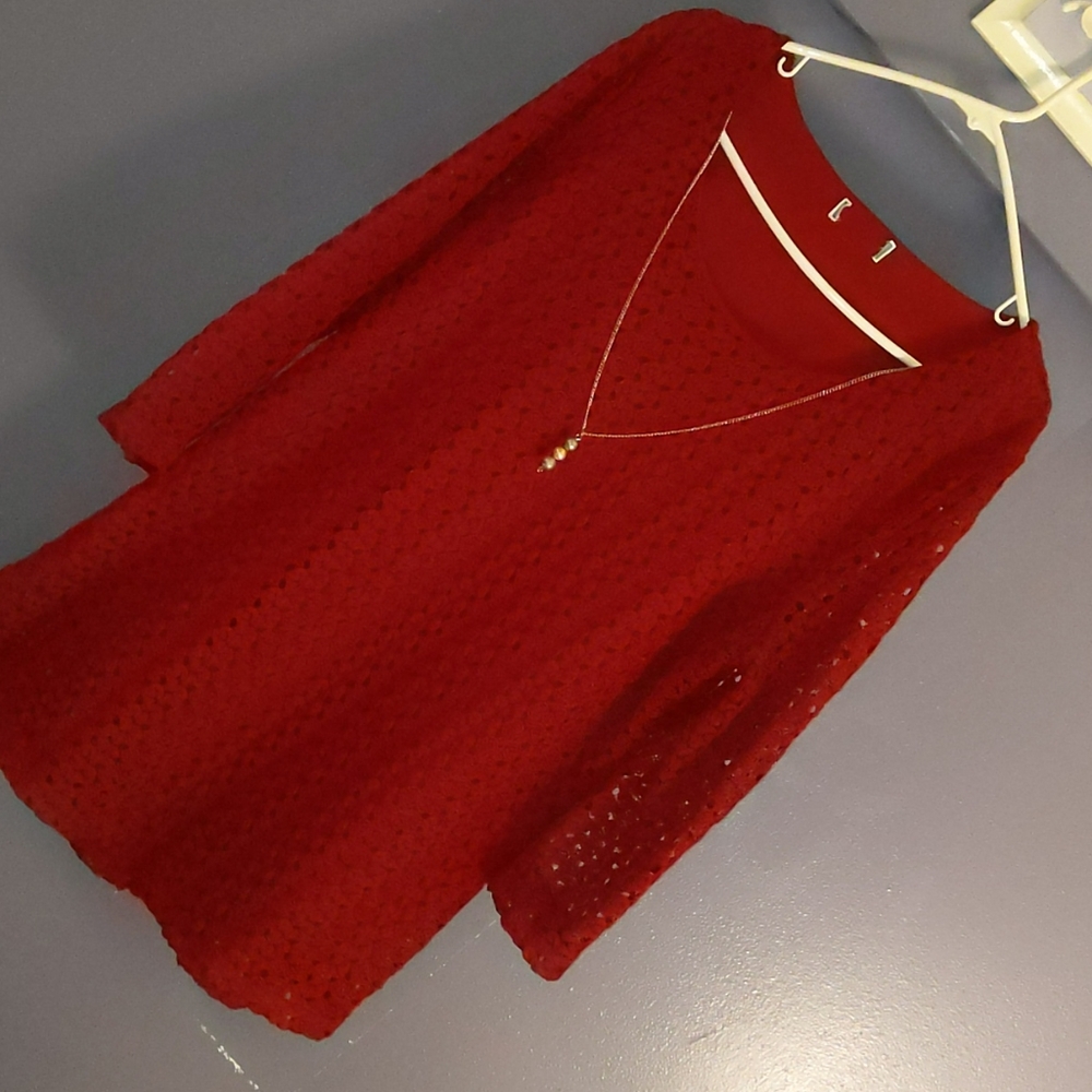 Red blouse